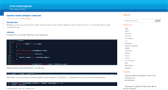 Desktop Screenshot of internetexception.com